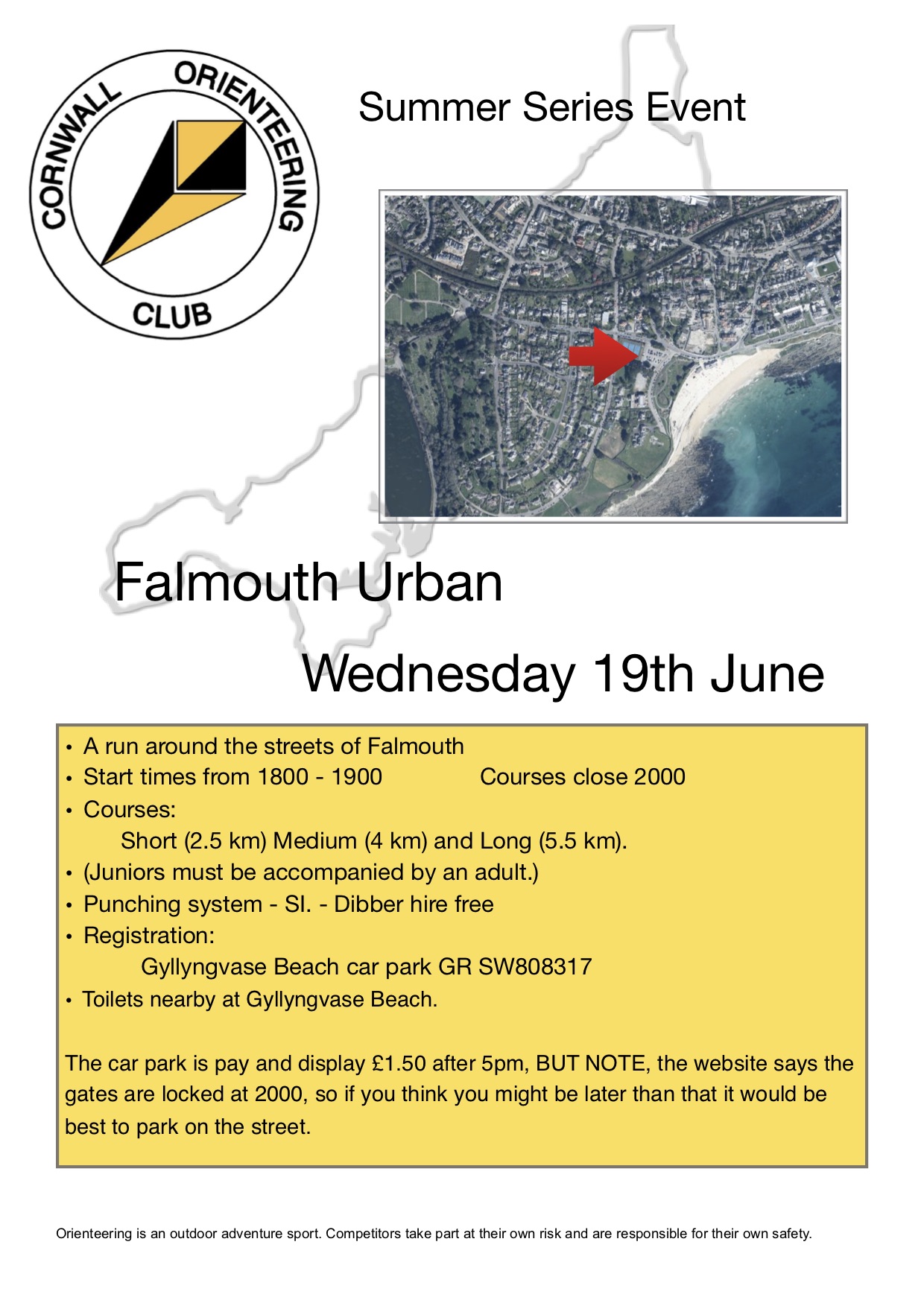 Flyer for falmouth event