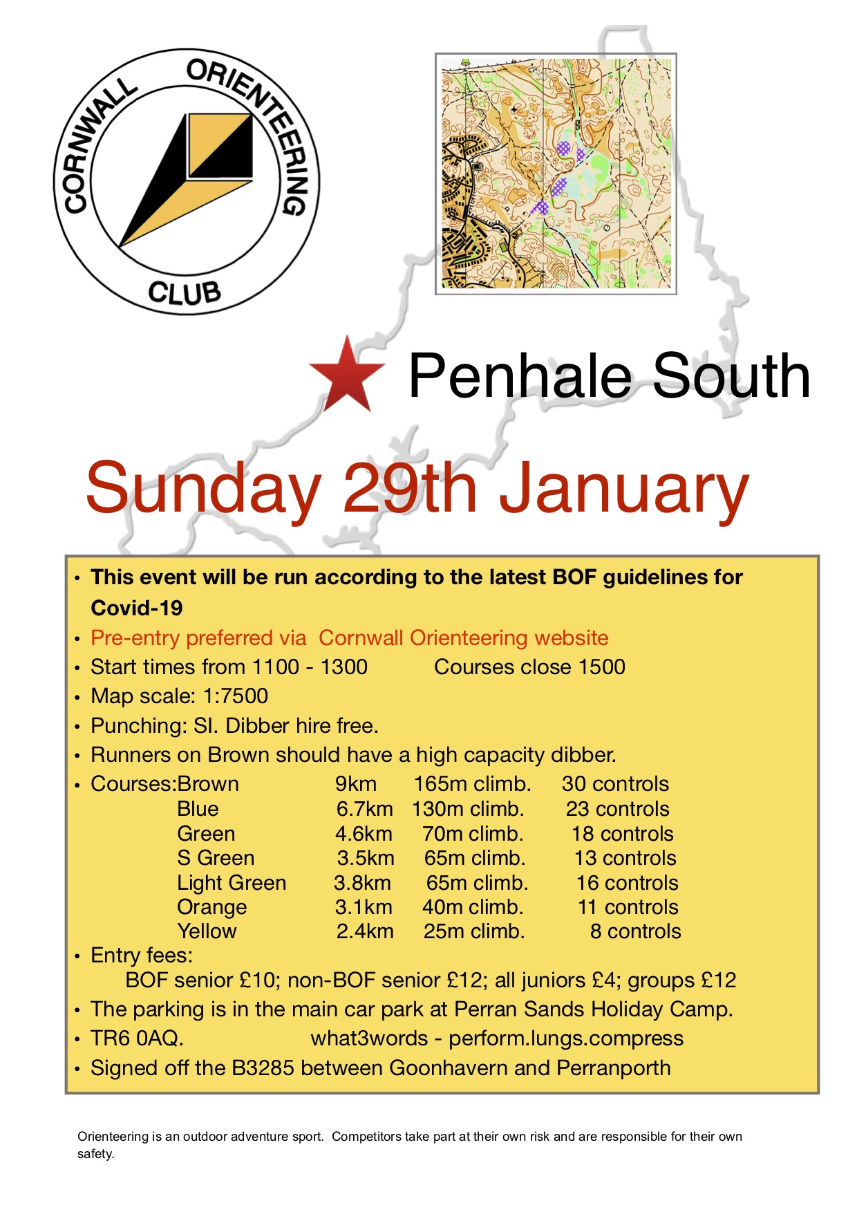 Penhale event flyer