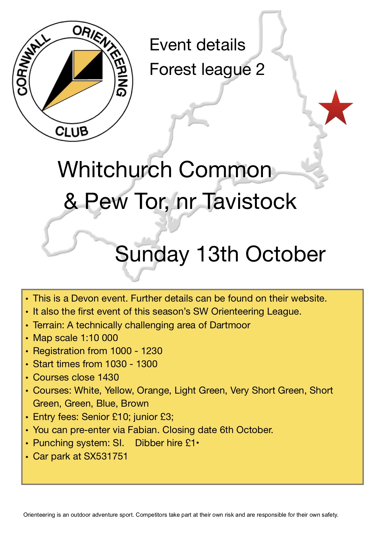 Flyer for Whitchurch event